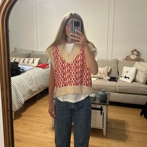 Urban Outfitters Jordie Hello Sweater Vest